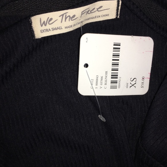 Free People crop top black XS - Picture 5 of 7